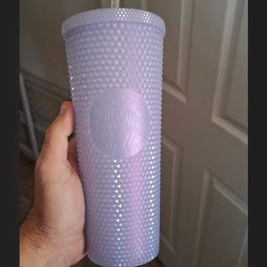 Starbucks 2021 Holiday Icy Lilac Bling Studded Cold Cup Tumbler 24oz- NEW